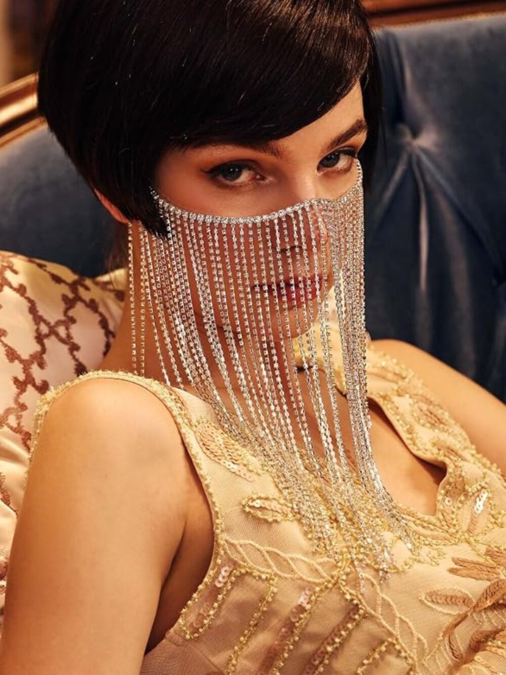 Fringe Masquerade Mask Chain
